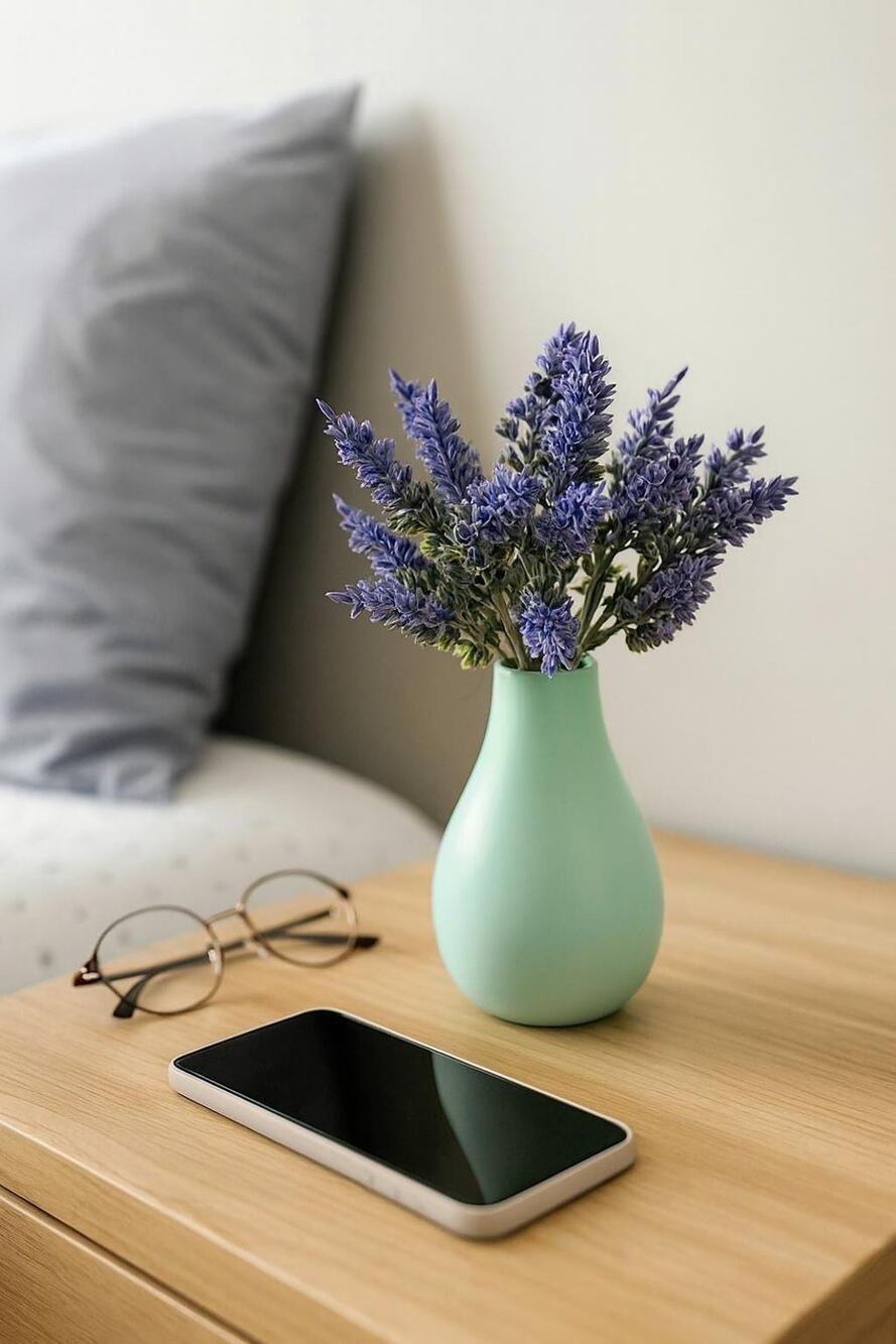 Mint Teardrop Bud Vase, Small Ceramic Stem Vase, Minimalist Home Decor Accent